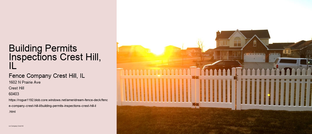 Building Permits Inspections Crest Hill, IL