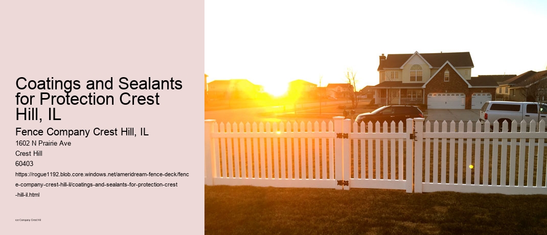 Coatings and Sealants for Protection Crest Hill, IL